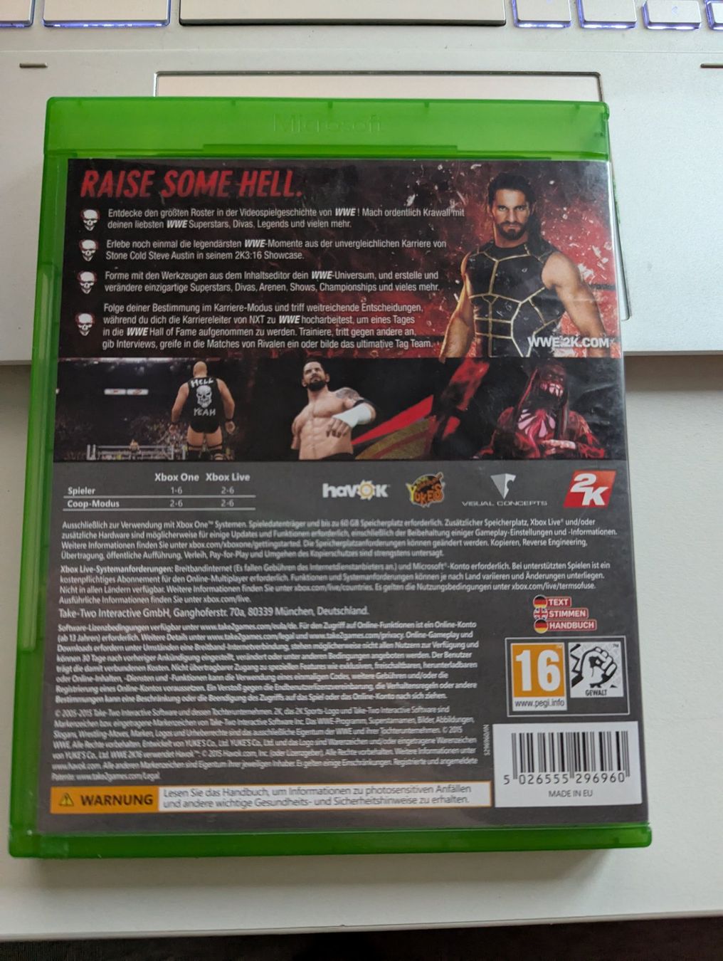 Giochi: WWE 2K16 Wrestling Game - Xbox One – Usato da Hünenberg See venduto da SpecialEditionGaming 2