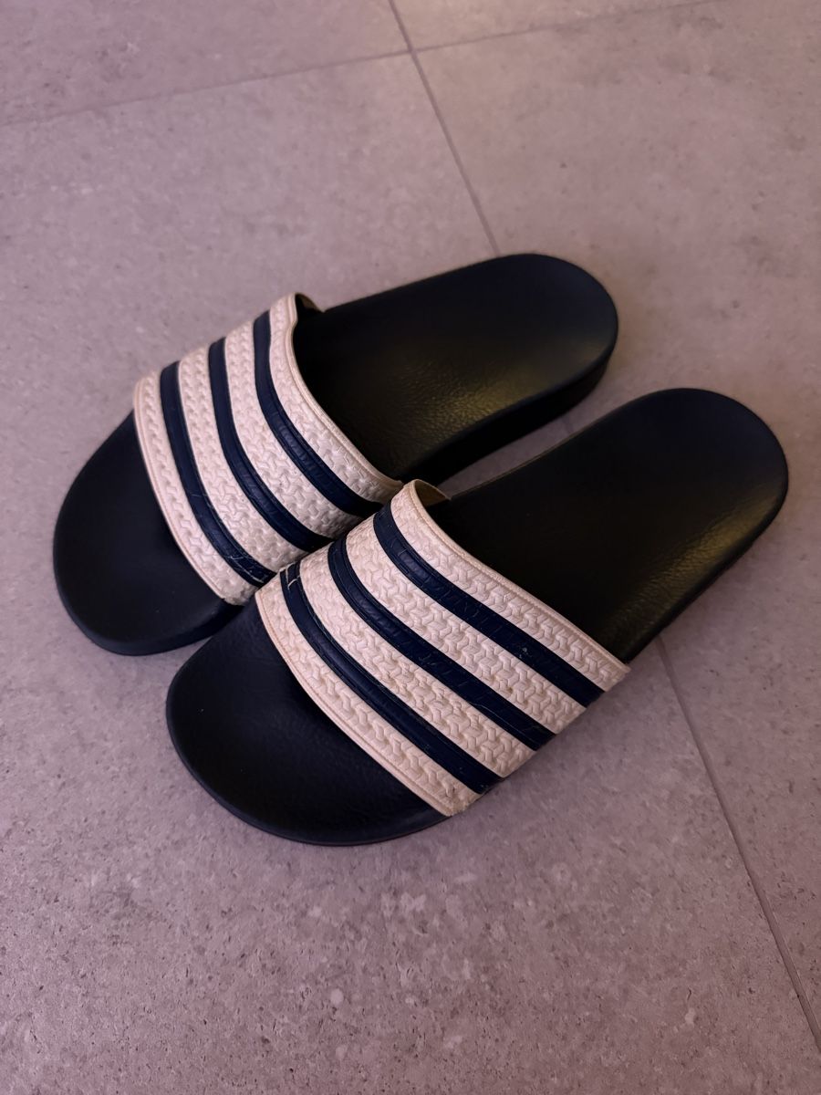 Adidas Herrenschuhe: Adiletten Blau/Weiss Gr. 7 – Gebraucht aus Goldach von superlama5 1