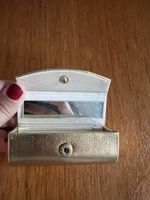 Vintage Victory Lippenstiftetui mit Spiegel – Gold