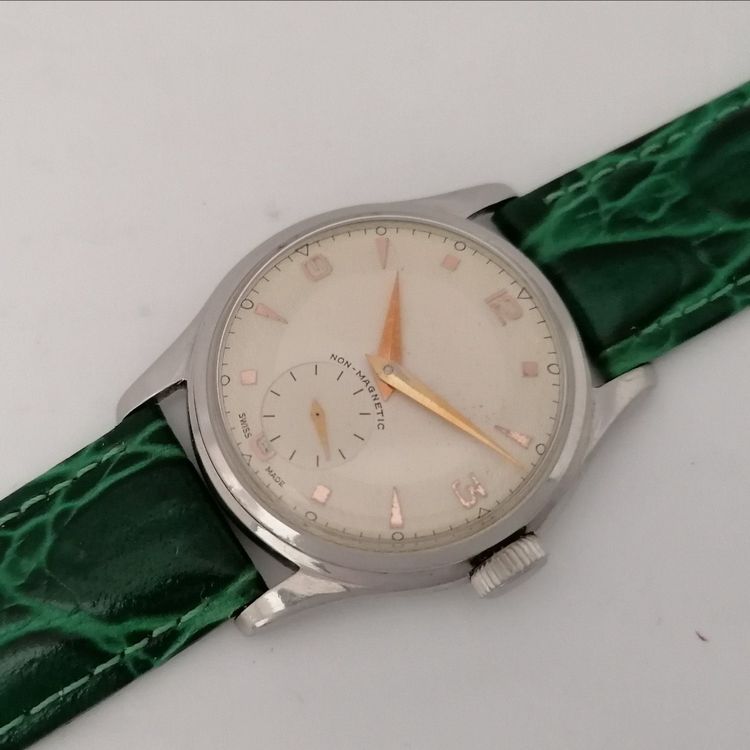 Gebrauchte Moeris Incabloc Handaufzug Swiss Made Herrenuhr