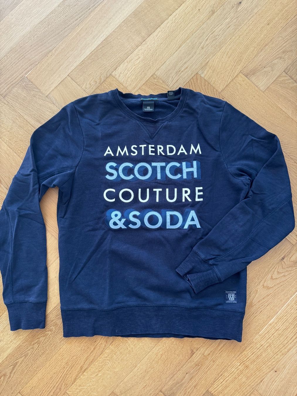 Maison Scotch Maglioni & Felpe: Scotch&Soda Herren-Pullover, Grösse L, Dunkelblau – Usato da Bern venduto da val_f82l