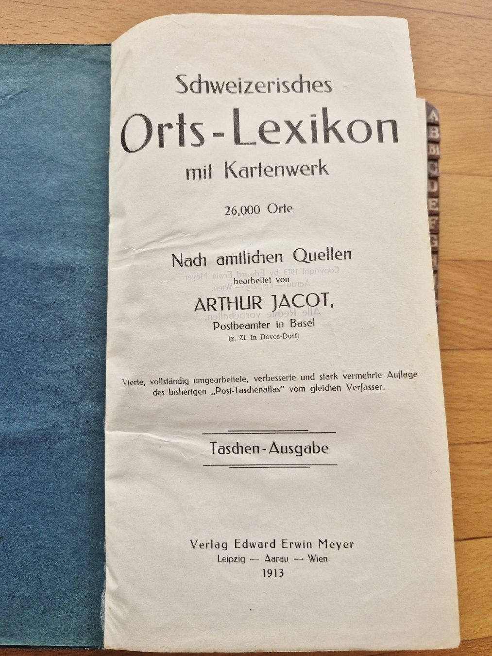 Bücher: Antiker Buch, Orts- Lexikon, 1913 – Gebraucht aus Wädenswil von Orso31 1