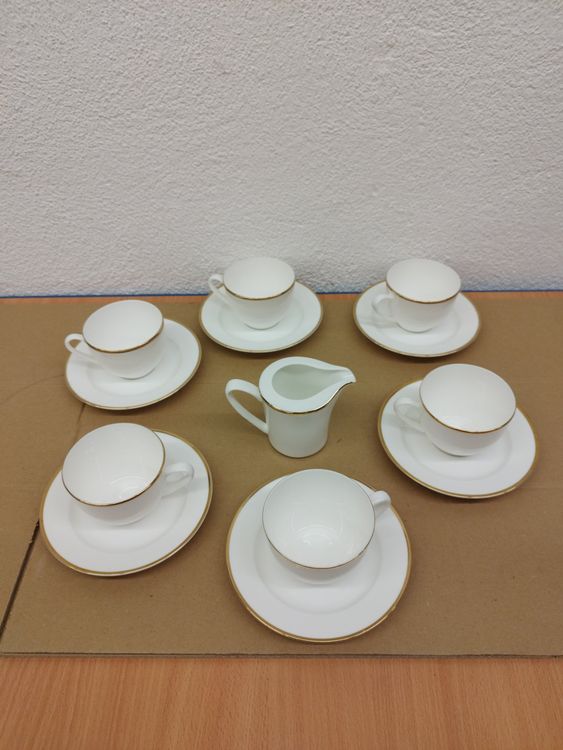 Service à Café Arzberg Design Golfball - Bord Doré, Pièces Au Choix, Occasion Bon état
