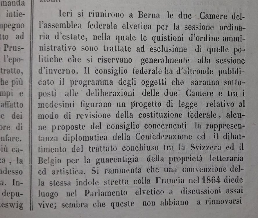 1867 Kirchenstaates Offizielle Zeitung per Post versandt (Gebraucht) in ...
