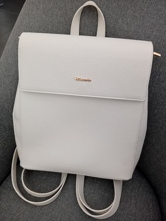 Rucksack Tamaris weiss Kunstleder neuwertig