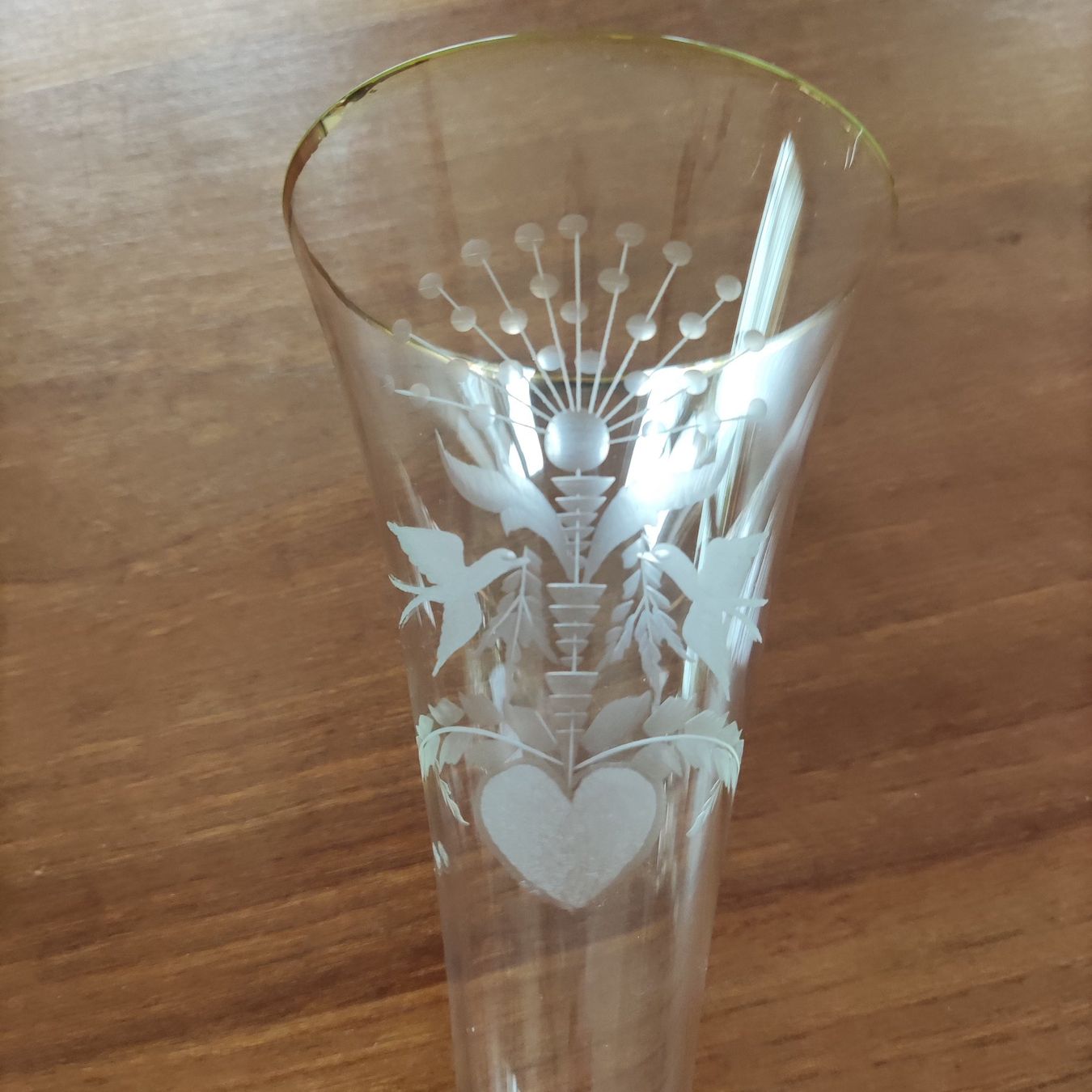 Bicchieri: Champagner Glas mit Hochzeits Motiv – Usato da Solothurn venduto da Csw1