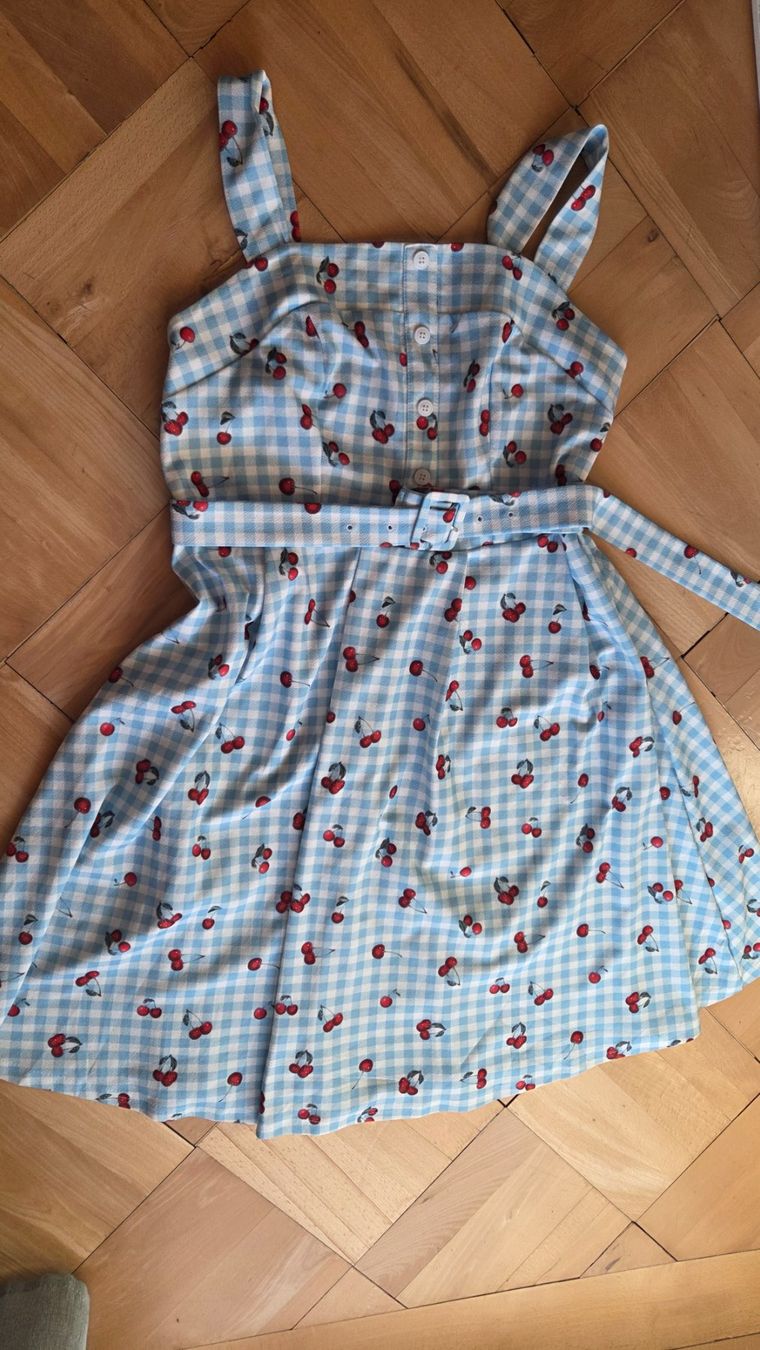Robes: Rockabilly Kleid Karo Kirsche Retro Style XL – D'occasion à Weggis par Leeclipse 1