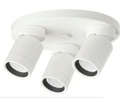 Plafonnier 3 spots, blanc