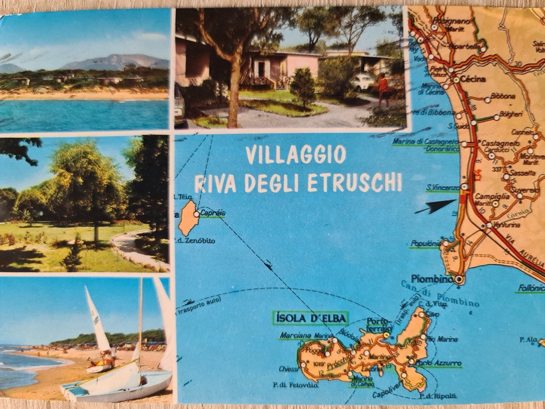 Cartoline postali: Ansichtskarte San Vincenzo Insel Elba – Usato da Dintikon venduto da Vexi