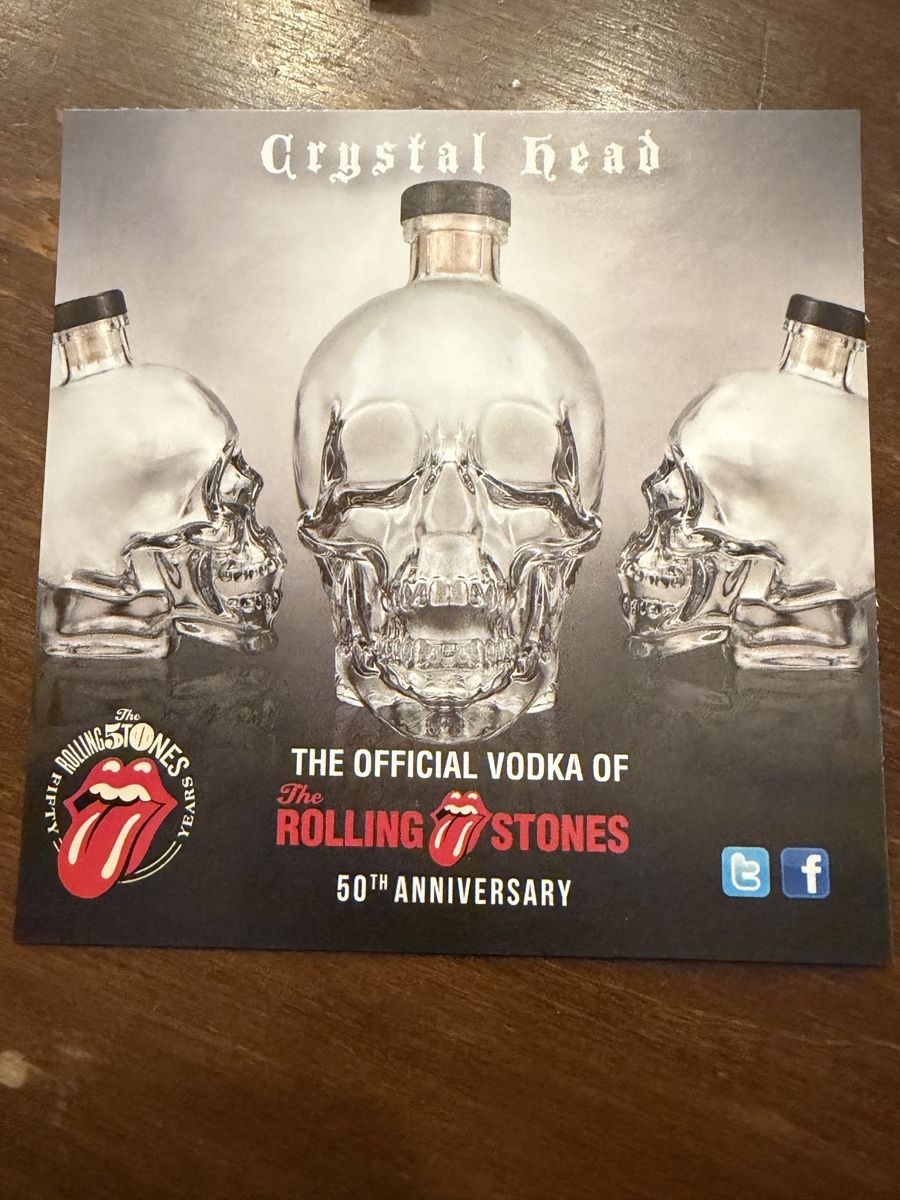 Bevande alcoliche: Crystal Head Vodka "Rolling Stones 50th Anniversary Limited – Nuovo e nell'imballaggio originale da Basel venduto da barracuda360 6