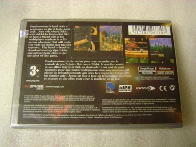 Jeu Pandemonium! Pour Nokia N-Gage - Neuf Sous Blister, Plateforme Nokia N-Gage