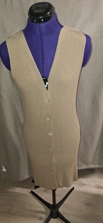 Strickweste beige, Grösse M