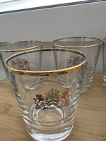 Whiskey glass gold Rim