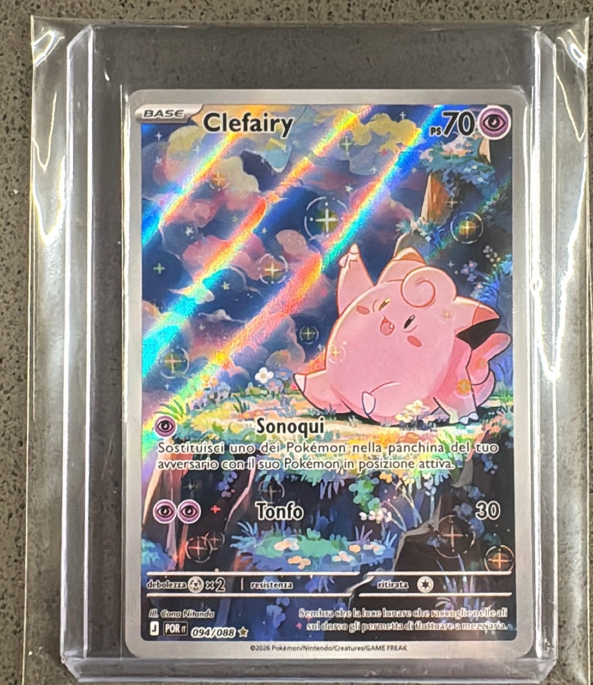 Pokémon Carte collezionabili: Pokémon Clefairy 094 Full Art - IT – Nuovo (secondo la descrizione) da Tenero venduto da pokeriks
