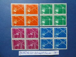 CH 1952 Nr. 309-312 Viererblöcke ungestempelt