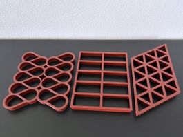 Betty Bossi Ausstechform, Schablone Rechteck, Dreieck, Tropf