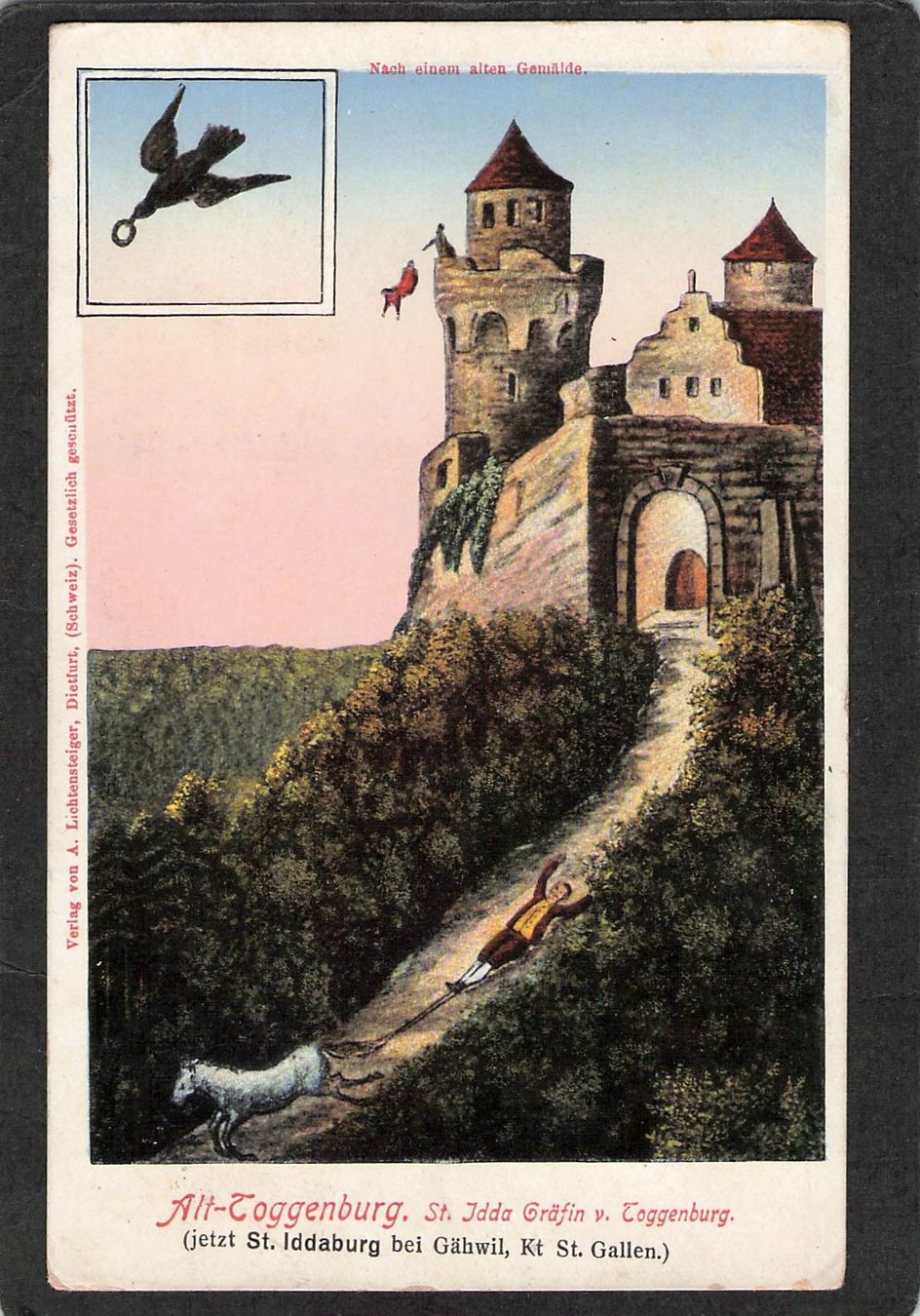 Cartoline postali: .St. Jddaburg bei Gähwil SG , gel. – Usato da Reichenburg venduto da Pipo-67
