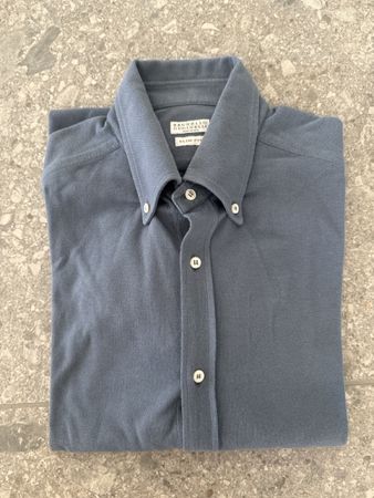 Herren Hemd BRUNELLO CUCINELLI Slim Fit Grösse L 