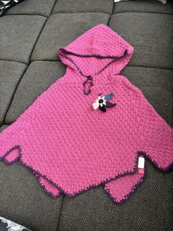 Napapijri Poncho Gr. 130, rosa, Wolle, Alpaka, Top Zustand!
