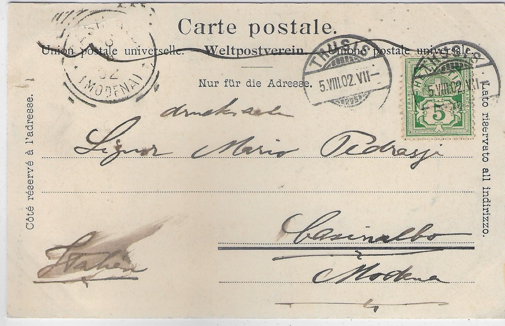 Cartoline postali: Viamalastrasse – Usato da Ettingen venduto da Kartenplanet 1