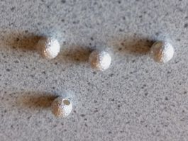 Silber Kugeln Saniert für Schmuckbasteln  4 Stk. ✨