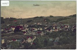 Teufen - Generalansicht - coloriert
