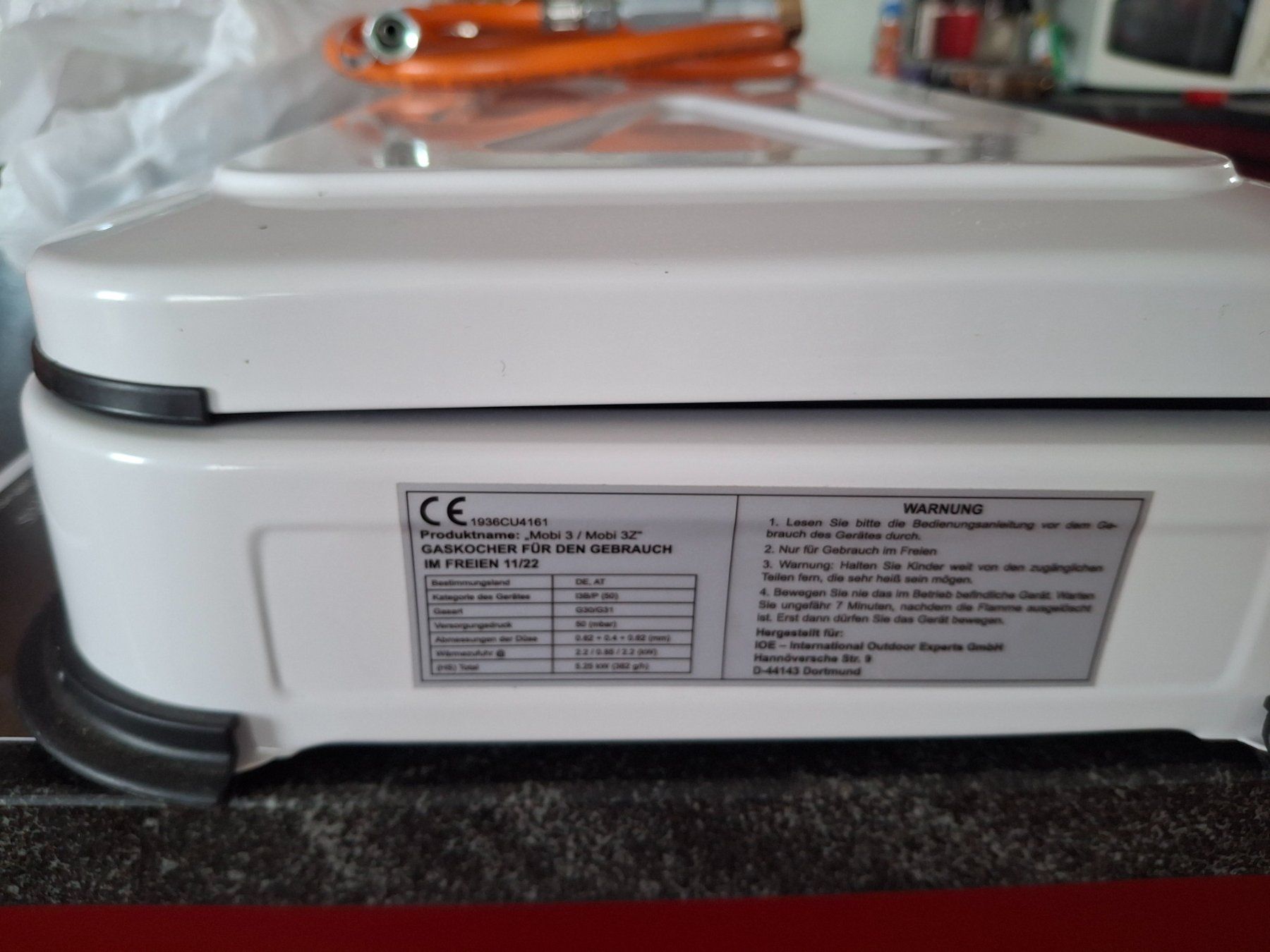 Cucine: Camping Kocher weiss mit Schlauch – Usato da Ersigen venduto da ibe_yvw5 2