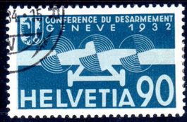 FLUGPOSTMARKE ABRÜSTUNGSKONFERENZ 1932 GESTEMPELT - UT27