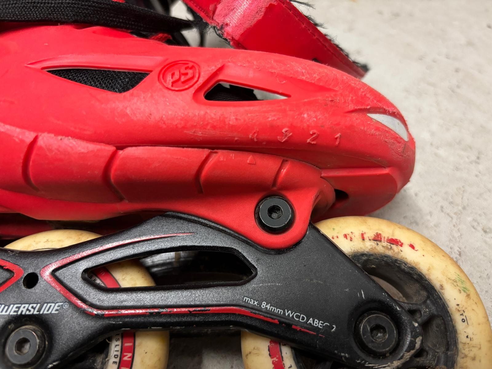 Pattini in linea & Pattini a rotelle: Powerslide Inline Skates verstellbar – Gr. 33 - 36 EU – Usato da Basel venduto da Tom3791 4