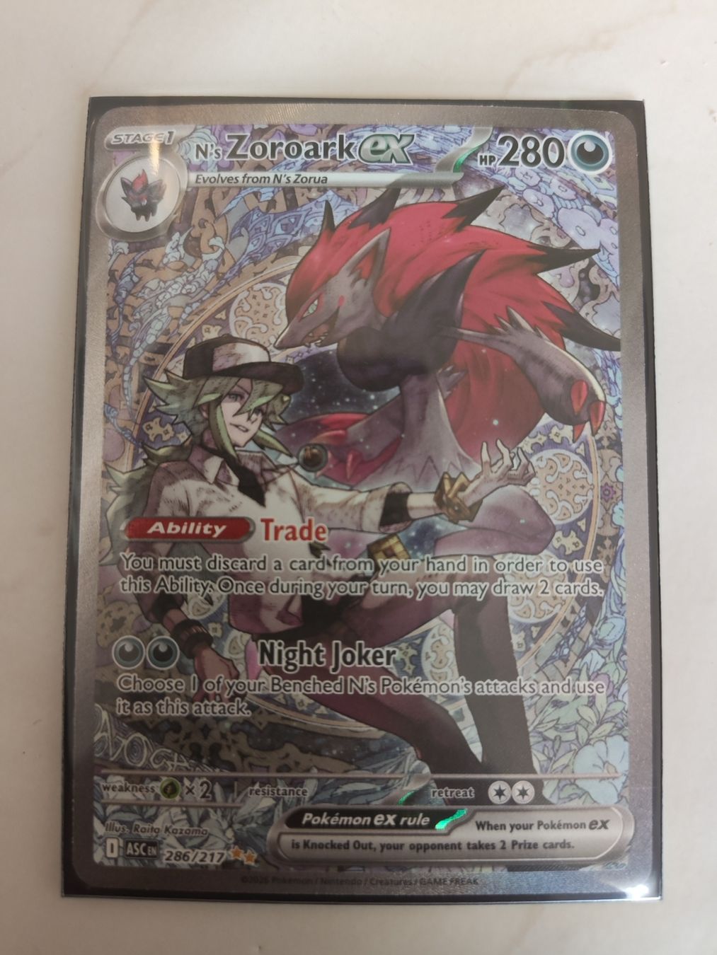 Pokémon Carte collezionabili: Pokémon N's Zoroark EX 286/217 – Nuovo (secondo la descrizione) da Arbon venduto da LucaItaliano