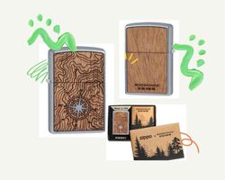 ZIPPO Street chrom Compass Woodchuck