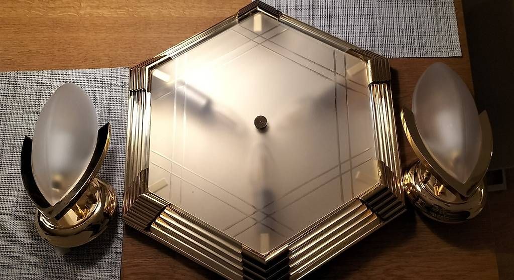 Lampade: Deckenleuchte mit zwei Wandleuchten – Usato da Steinach venduto da Tsgweh 1