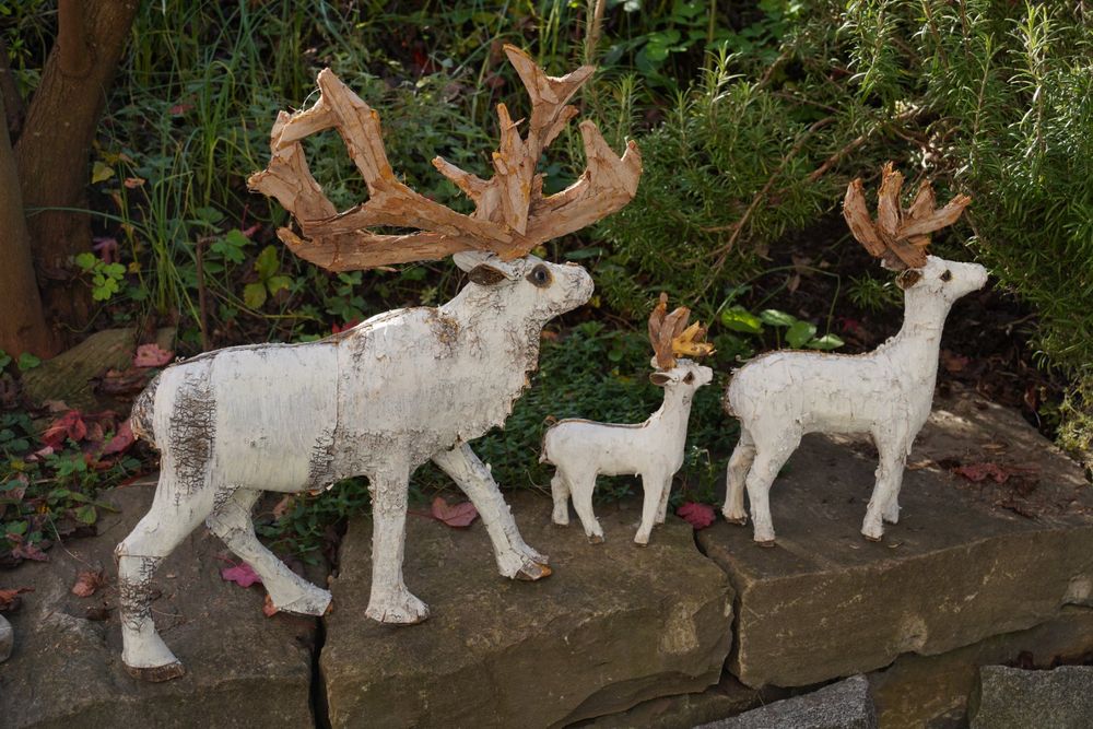 Rentier Aus Holz Fur Garten
