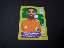 Panini Fussball WM 2026 Sticker Abdulrahman Alsanbi KSA 3