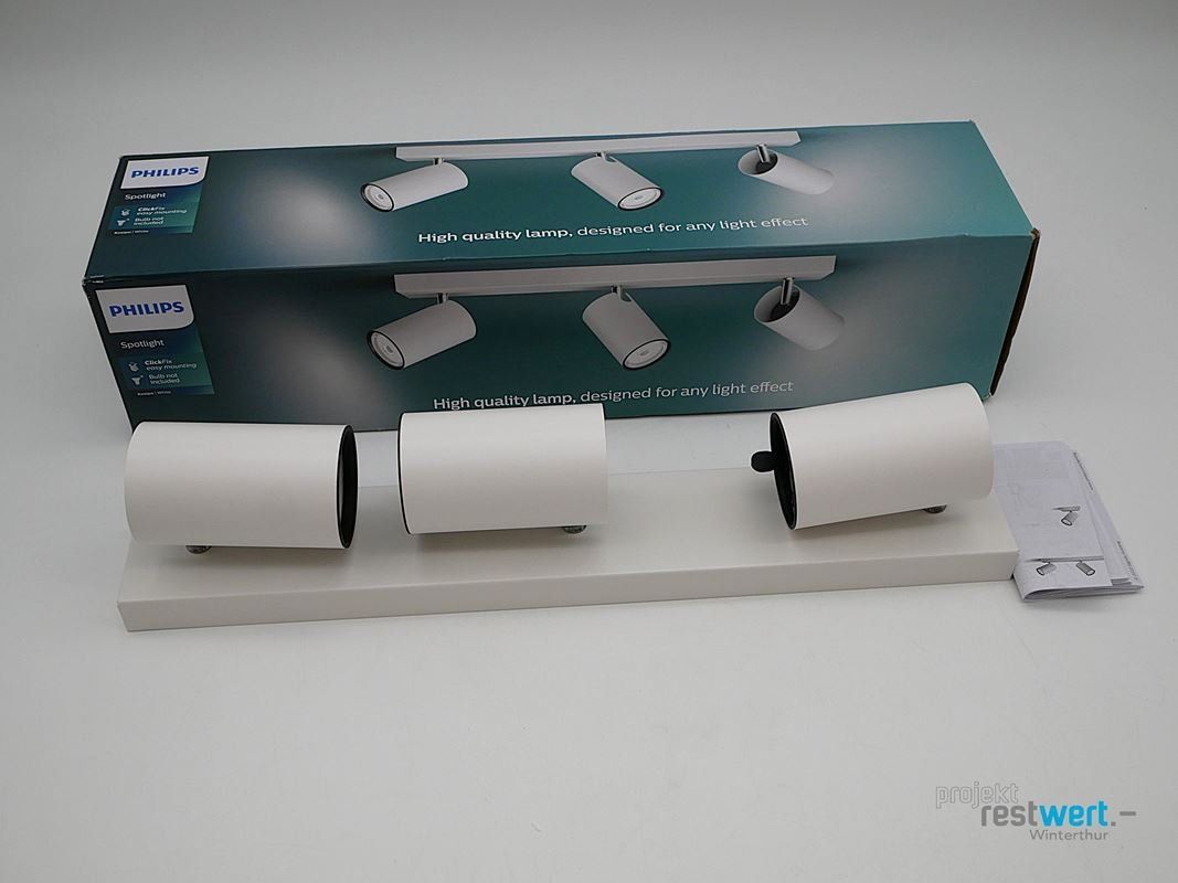 Philips Lampadari & plafoniere: PHILIPS Spotlight Kosipo ClickFix, 3er- Fassung – Nuovo (secondo la descrizione) da Winterthur venduto da Restwert_Winterthur 4
