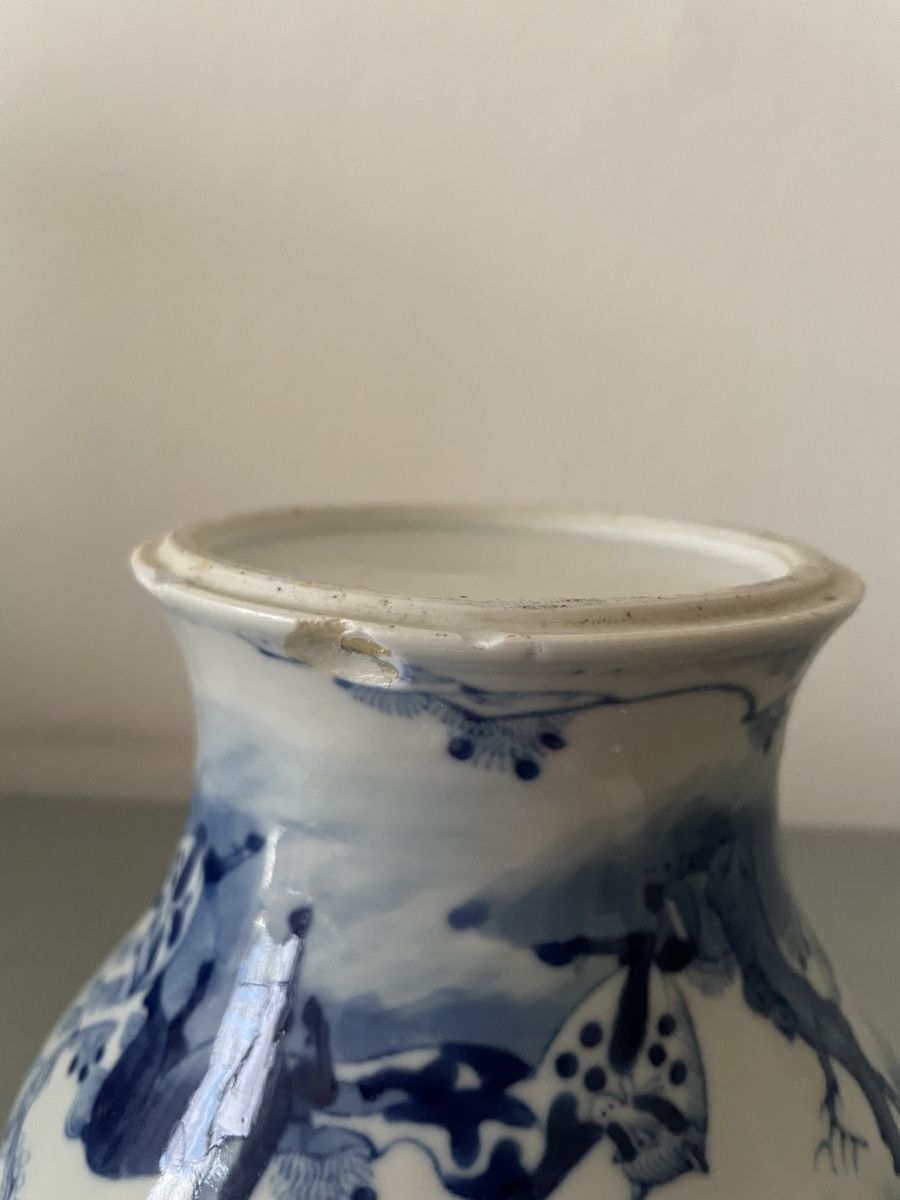 Vase & Récipients: Chinesische blau-weiße Vase – D'occasion à Basel par Amechan. 6
