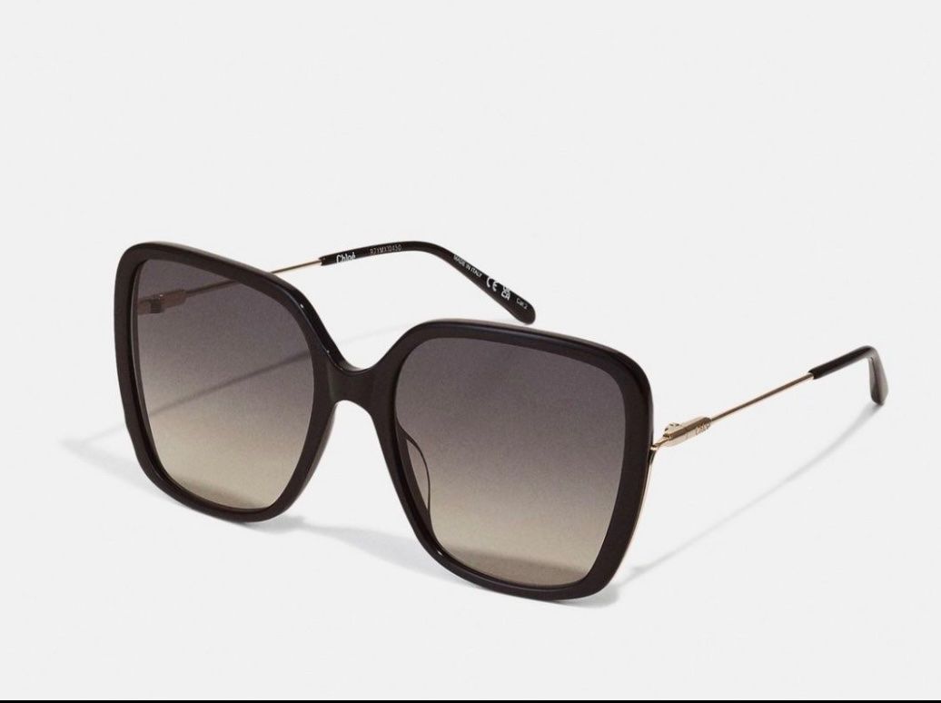 Chloé Brillen & Gläser: Chloé Sonnenbrille - schwarz/gold – Neu (gemäss Beschreibung) aus Diepoldsau von Soleil0425