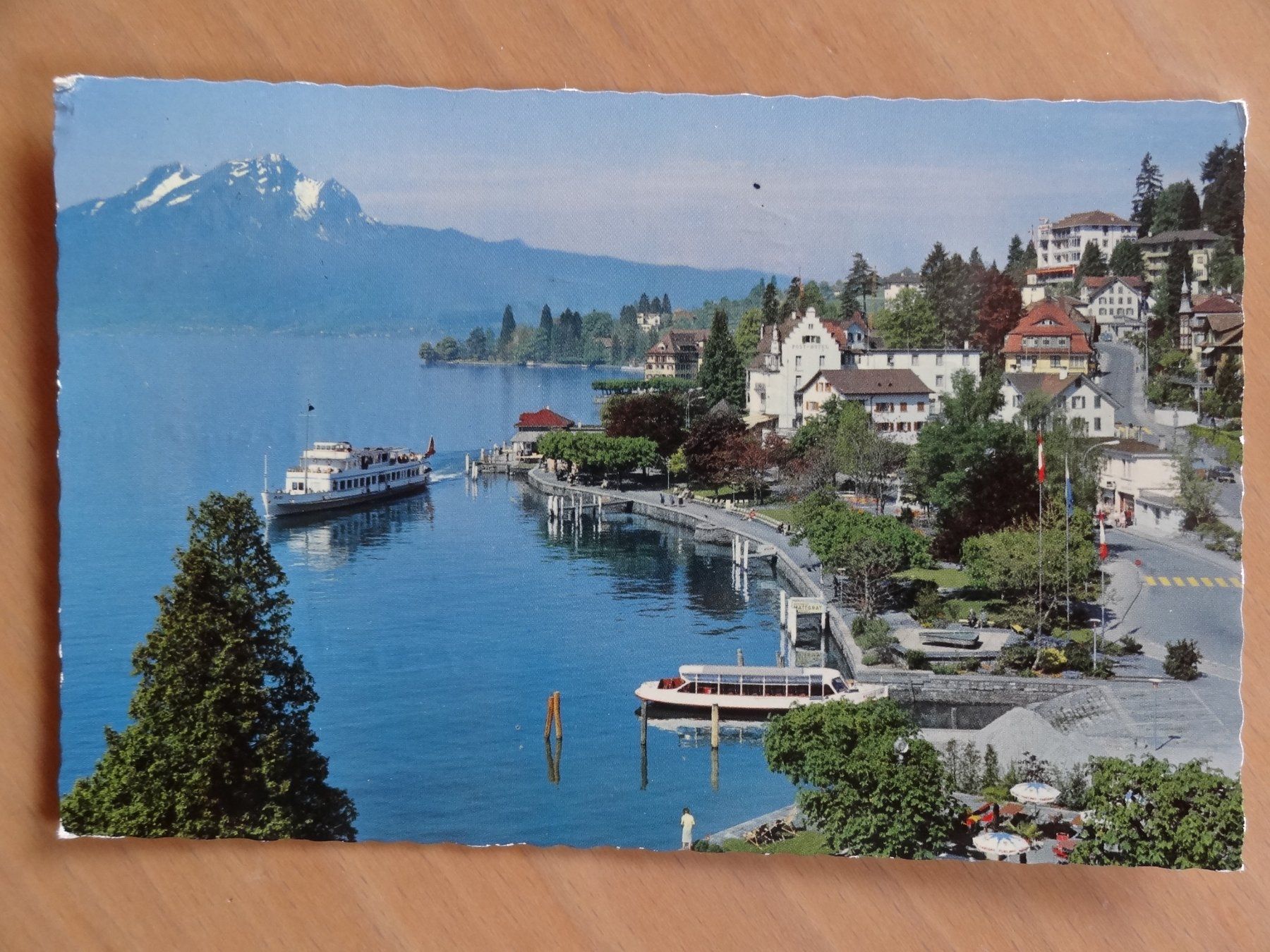 Cartoline postali: Weggis et Mont Pilate - 1966 – Usato da St Léonard venduto da Riglin