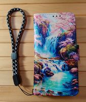 Schönes IPhone Etui - Wasserfall & Kirschblüten - Neu!