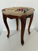 Antiker Polsterhocker Schemel – Louis-Philippe, Rokoko-Stil