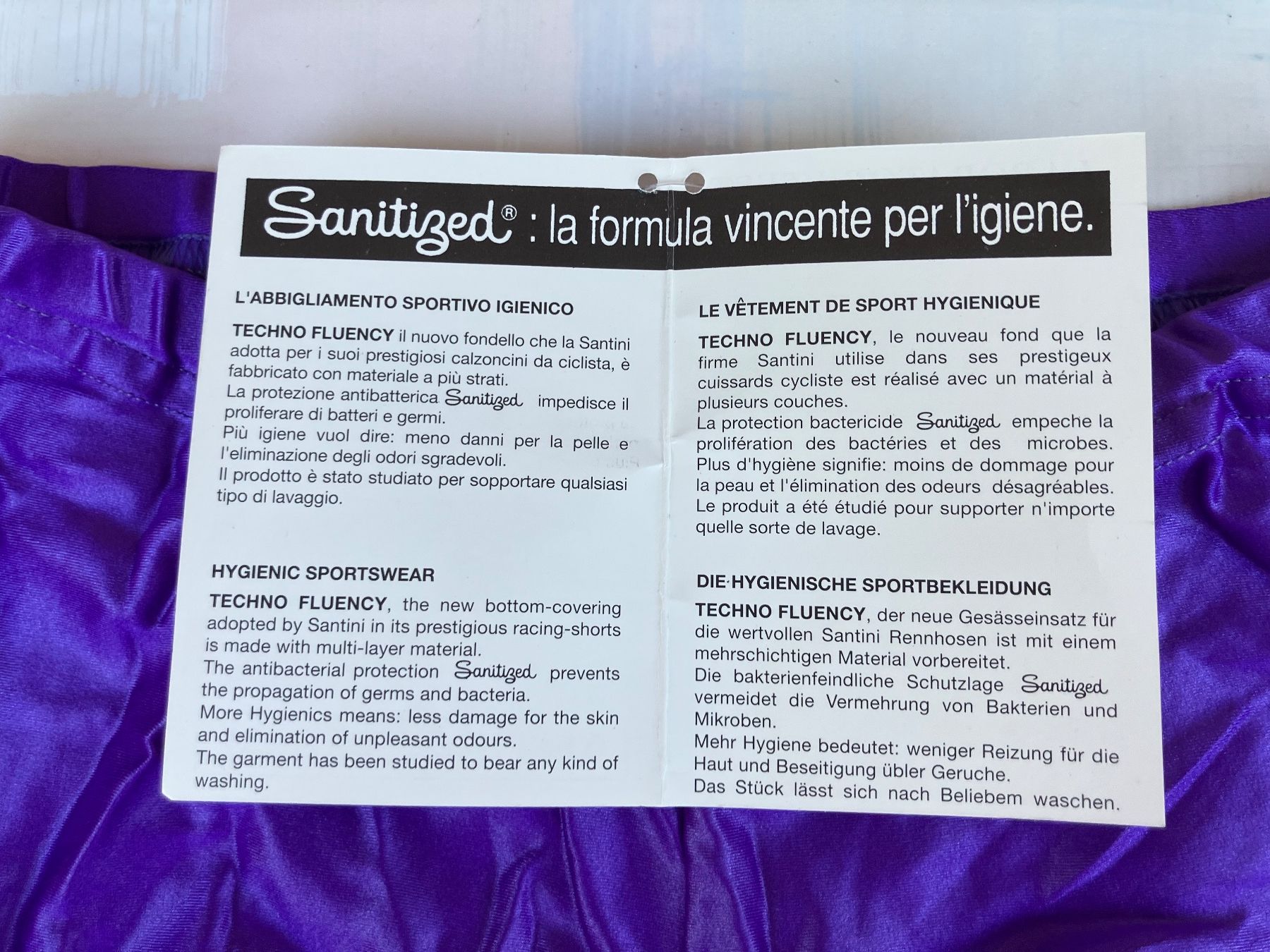Pantaloni: Santini Velohose kurz Grösse L – Usato da Trimbach venduto da cendira 2