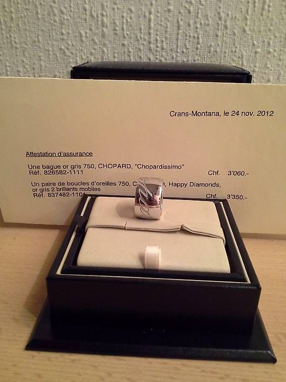 Anelli: Bague Chopard de la collection Chopardissimo Taille 54 – Usato da Pully venduto da Occasions-luxe.Golay 4