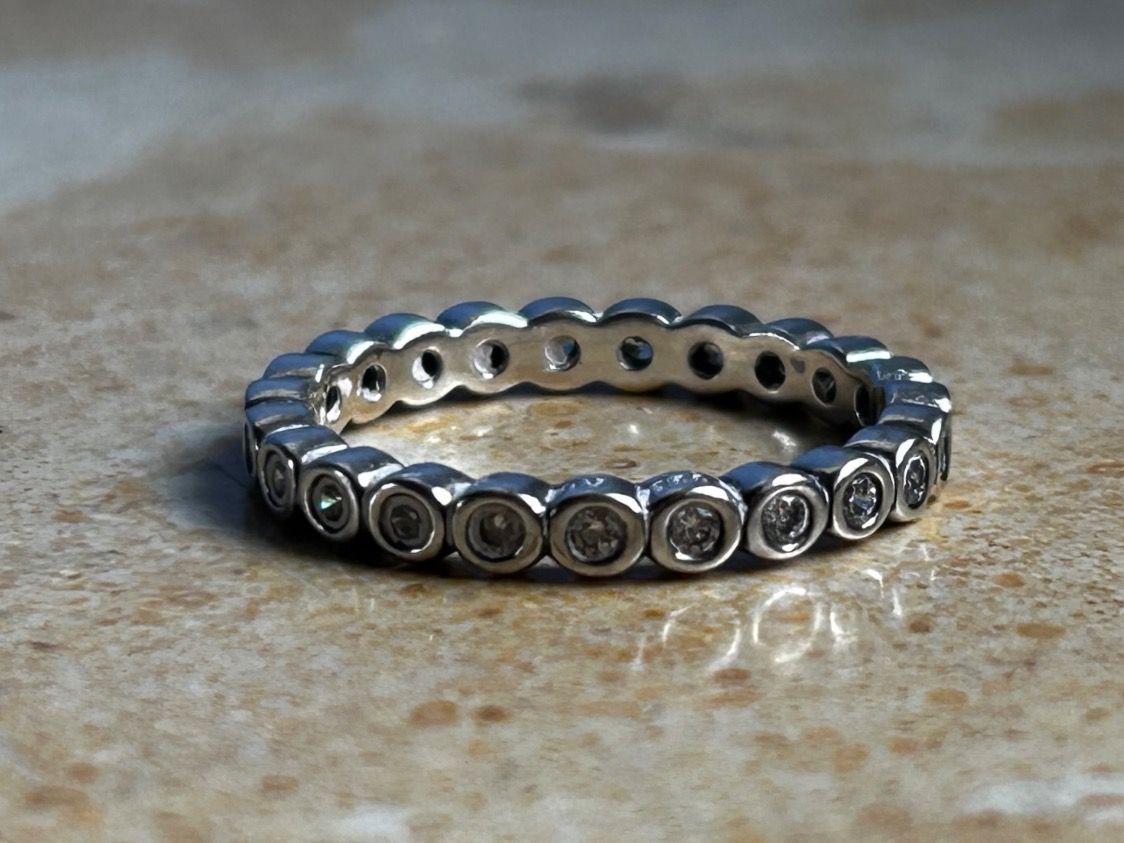 Ringe: Silberring weisser Kranz (52) – Gebraucht aus Laufen von Bellebellezza 1