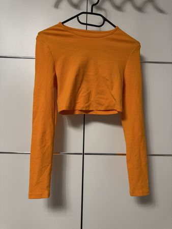 Damen Langarmshirt orange, Grösse S, SHEIN neu
