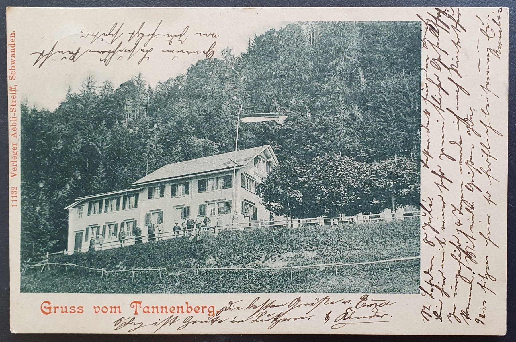 Cartoline postali: Gruss vom Tannenberg 1901 - belebt – Usato da Kreuzlingen venduto da Rschweiz1
