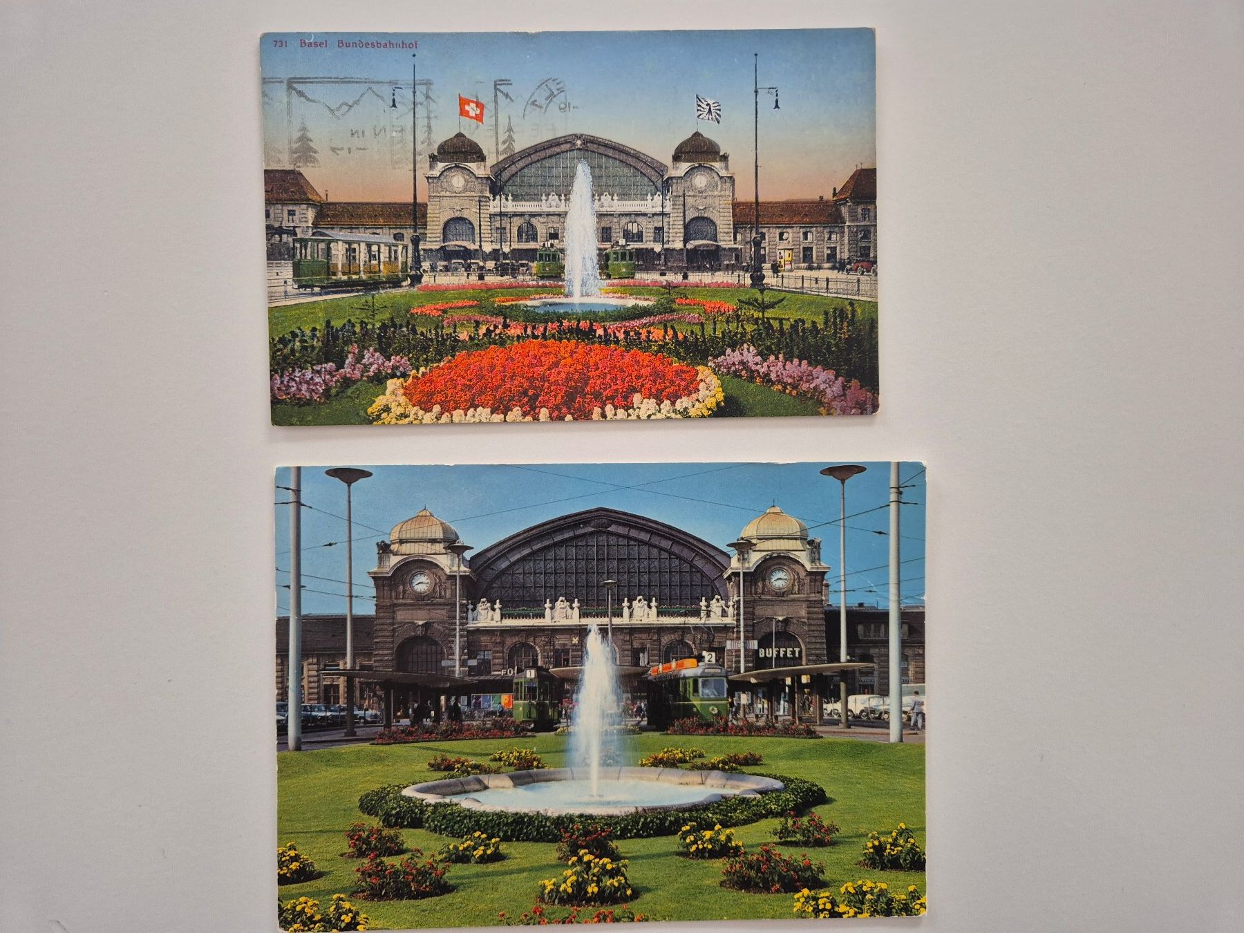 Cartoline postali: Basel, Centralbahnhof / Bahnhof SBB – Usato da Ettingen venduto da Pantograph163