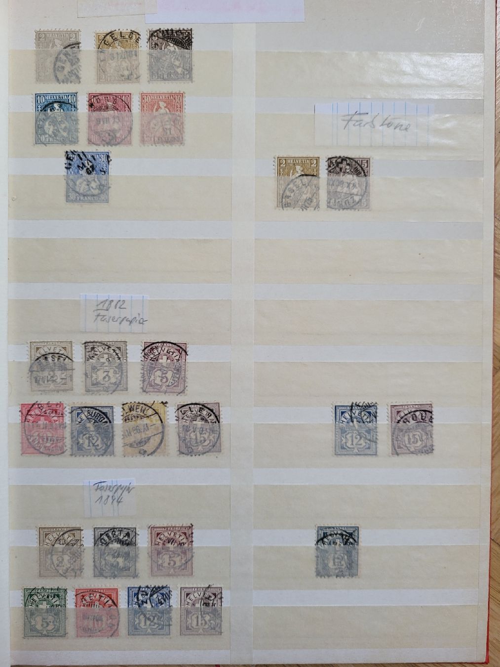 Alle Briefmarken: Kleinlot Schweiz ab 1862 – Gebraucht aus stäfa von brandy66