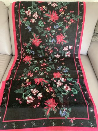 Comma Schal Foulard Gr 180 x 67 schwarz bunt