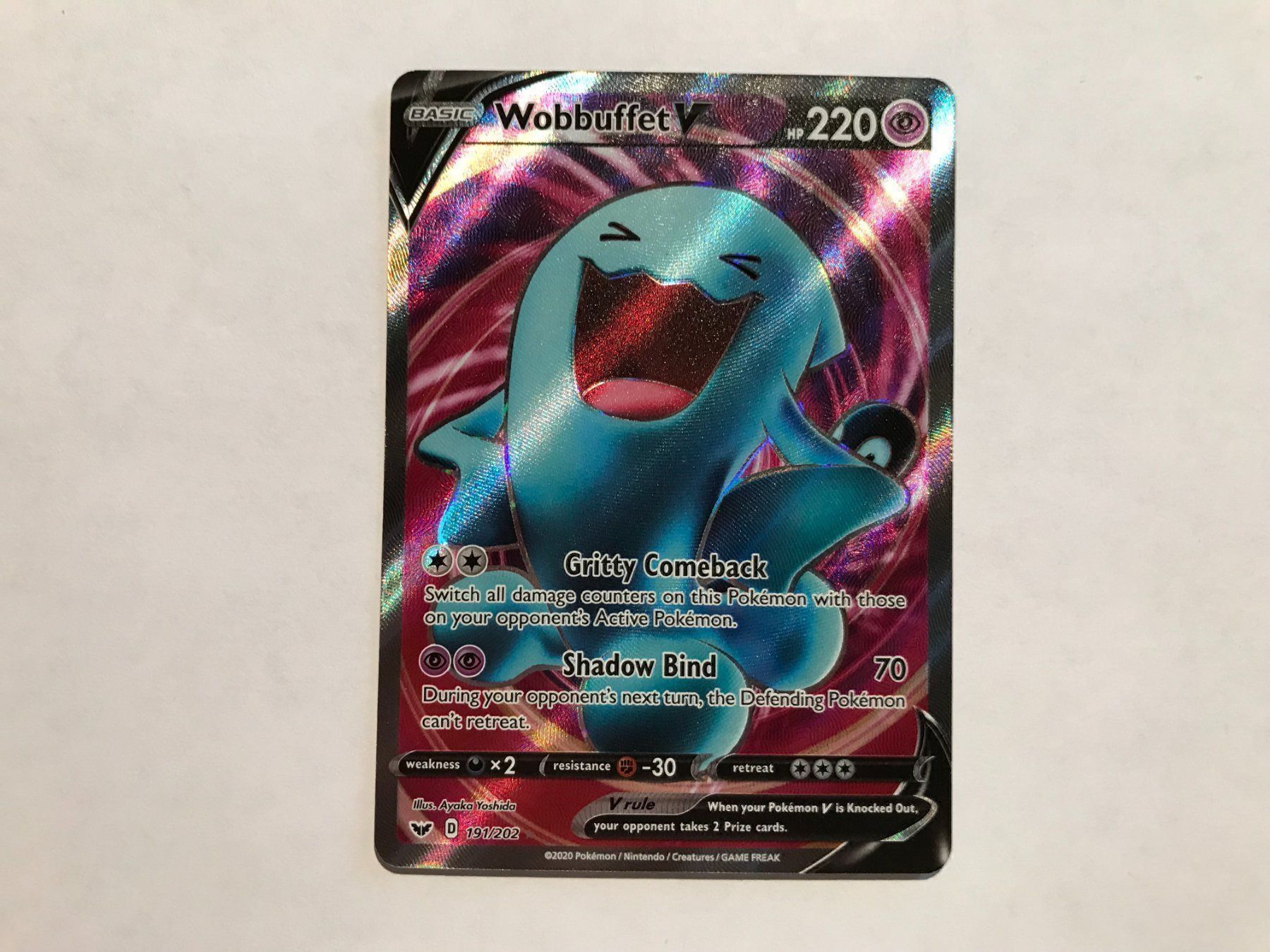 Pokémon Carte collezionabili: Wobbuffet V FullArt – Nuovo (secondo la descrizione) da Hagendorn venduto da Pokecollectorch 1