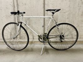 Vintage road bike / city bike white frame